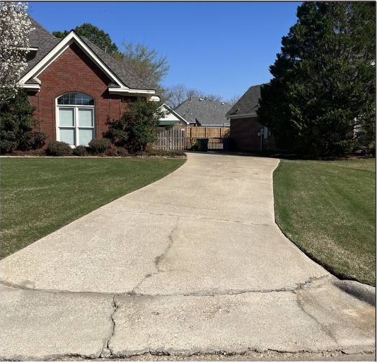 After pressure washing