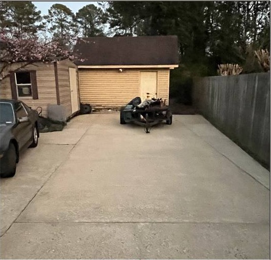 After pressure washing