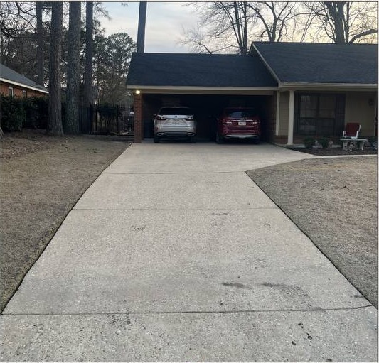 After pressure washing
