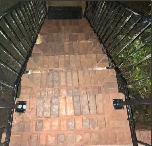 Recent pressure washing job