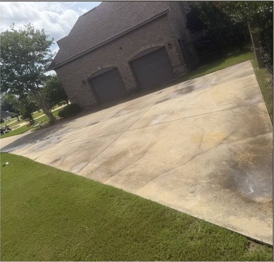 Before pressure washing