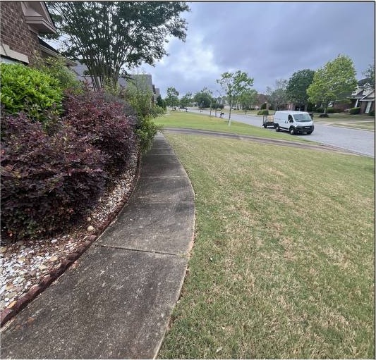 Before pressure washing
