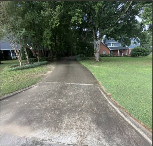 Before pressure washing