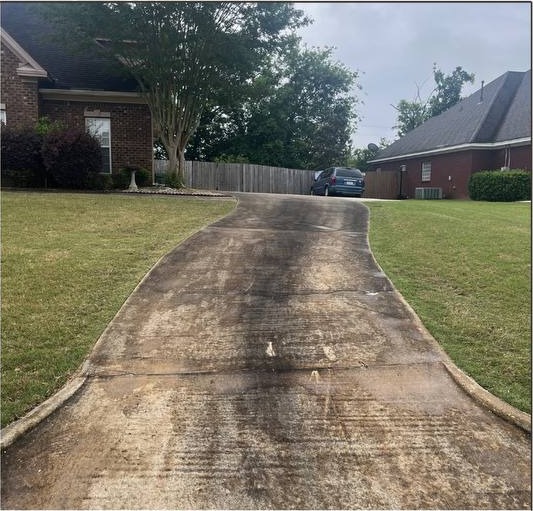 Before pressure washing