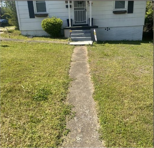 Before pressure washing