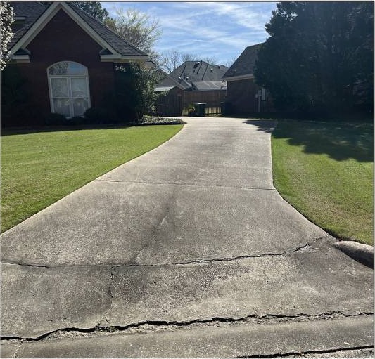 Before pressure washing