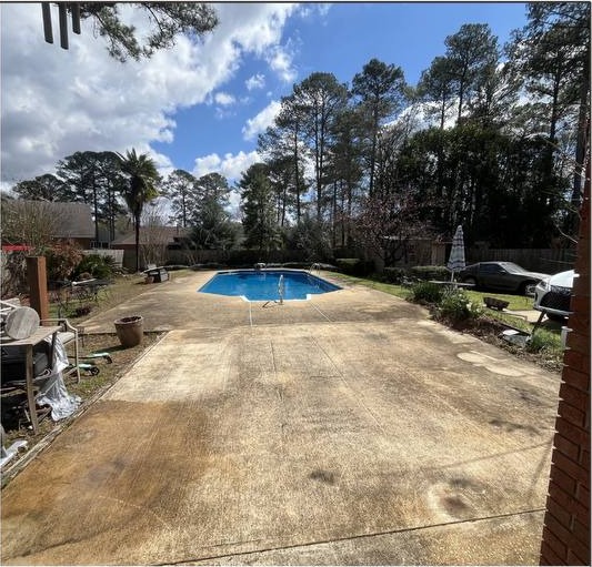 Before pressure washing
