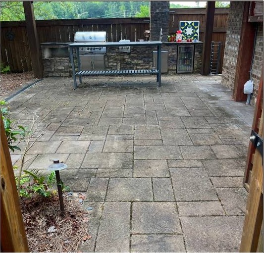 Before pressure washing